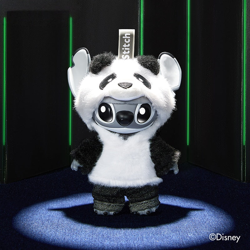 MINISO Disney Stitch GenZ Street Panda Plush Keychain 6.1" Vinyl Limited