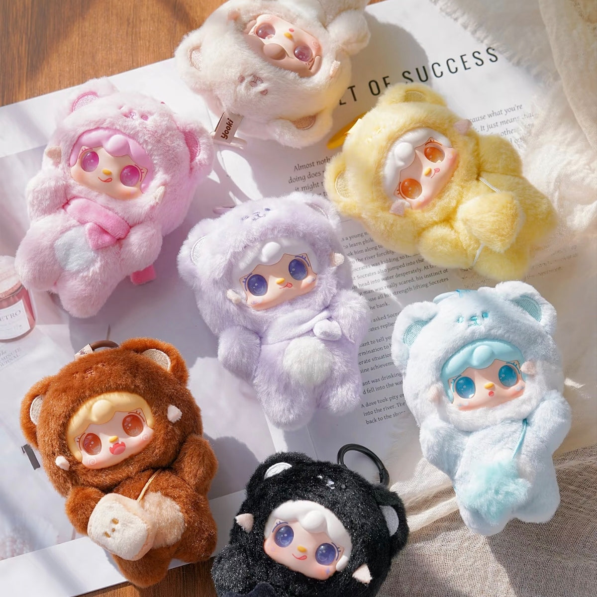 Yooki Take a Bite of Bear Blind Box Plush Keychain Blind Box Cute Collectible