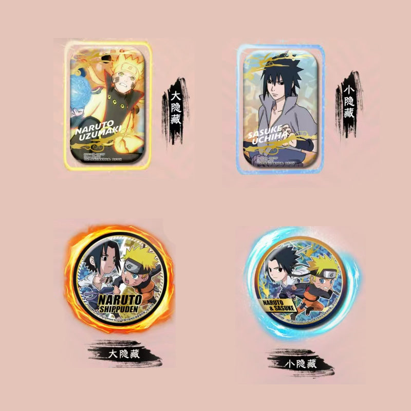 EAKI Naruto Shippuden Double Glitter Can Badge Blind Box Series 2 Fast US Ship