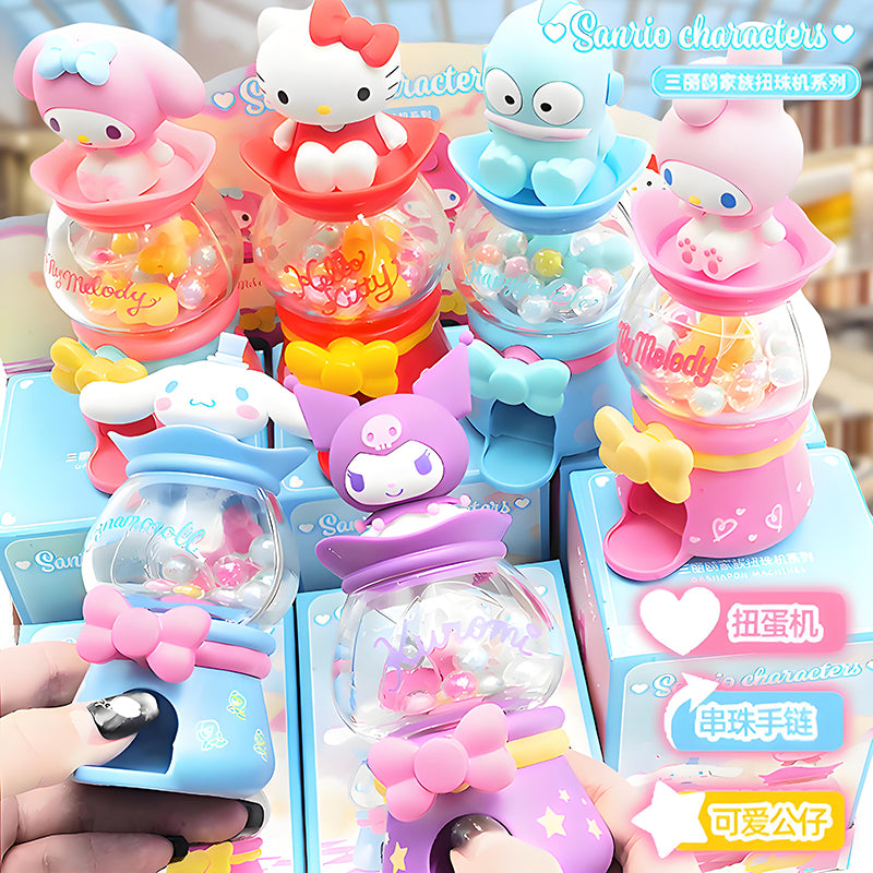 Sanrio Mini Gumball Machine Bracelet Blind Box My Melody Kuromi Hello Kitty
