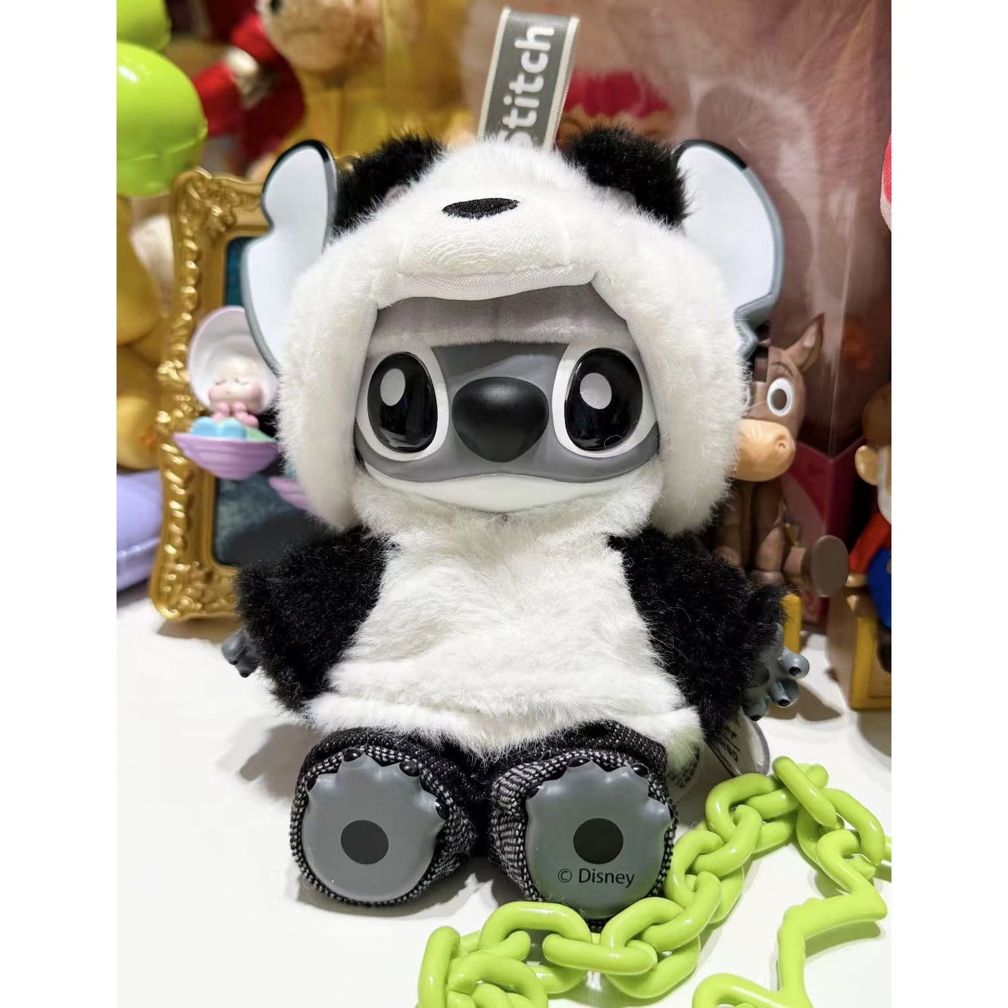 MINISO Disney Stitch GenZ Street Panda Plush Keychain 6.1" Vinyl Limited