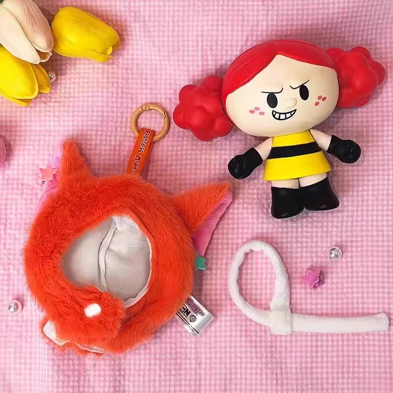 TOP TOY Powerpuff Girls Cloak Plush Figures Blind Box