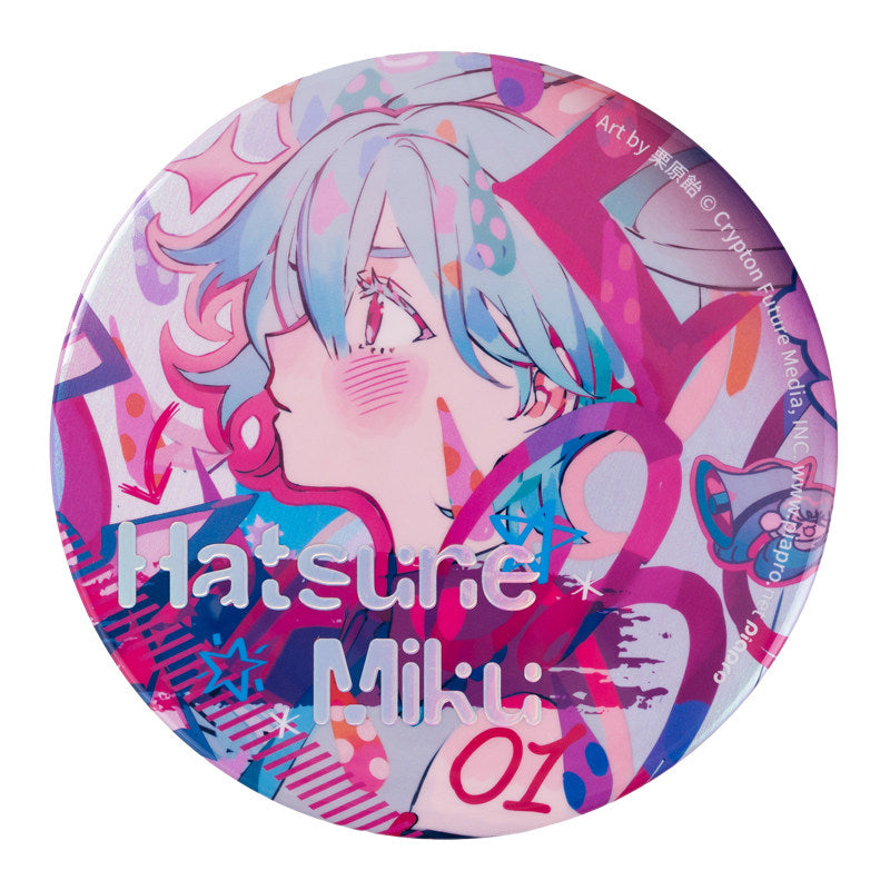 Moeyu Hatsune Miku Radio Wave Intrusion Big Badge 5.9" Holographic Pin
