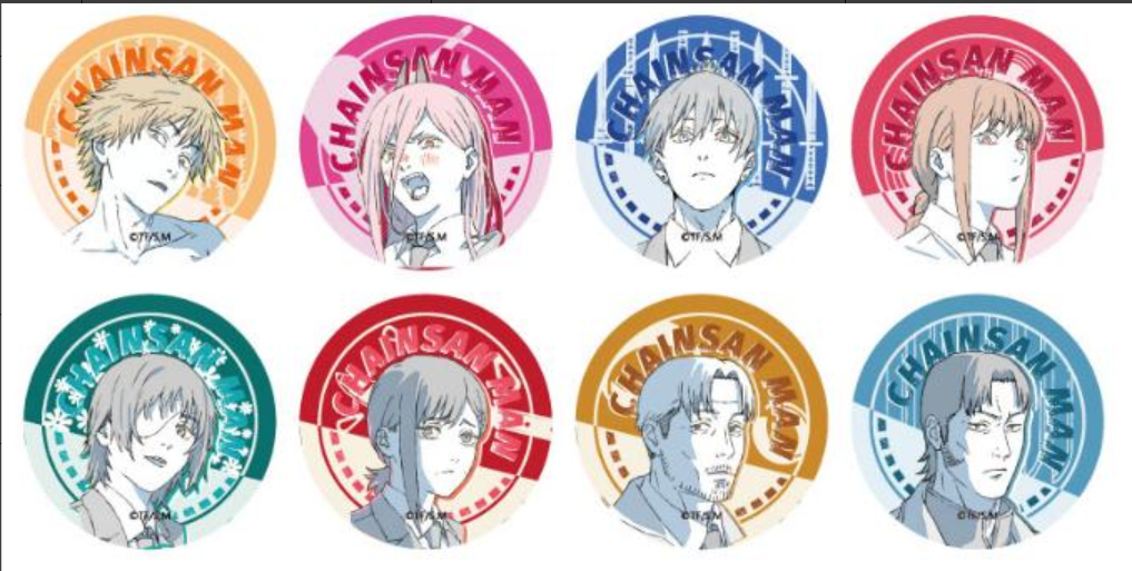 MLWM Chainsaw Man Blue Memories Series 58mm Badge Box Set