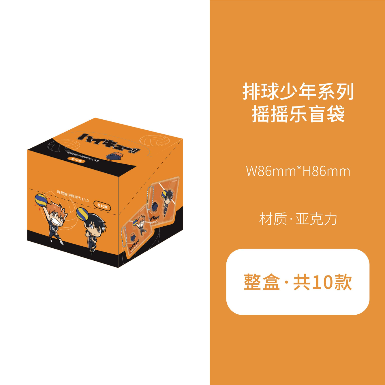 Haikyuu Tv Acrylic Shake Charm Blind Pack