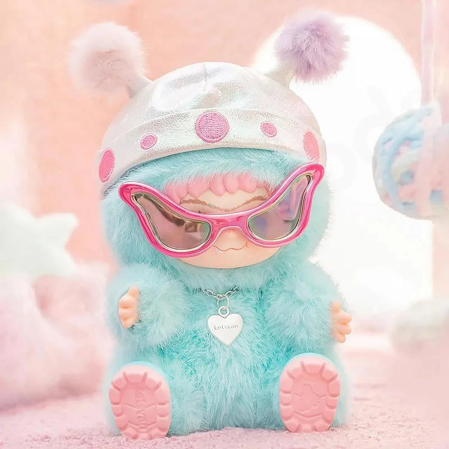 MINISO Wakuku Plush Blind Box Fuzzy Trendy Fun Party Series Keychain