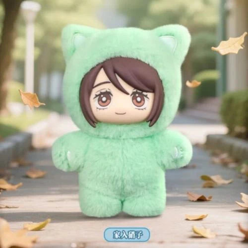 EAKI Jujutsu Kaisen Cat Ear Plushie Series Keychains Gift Blind Box