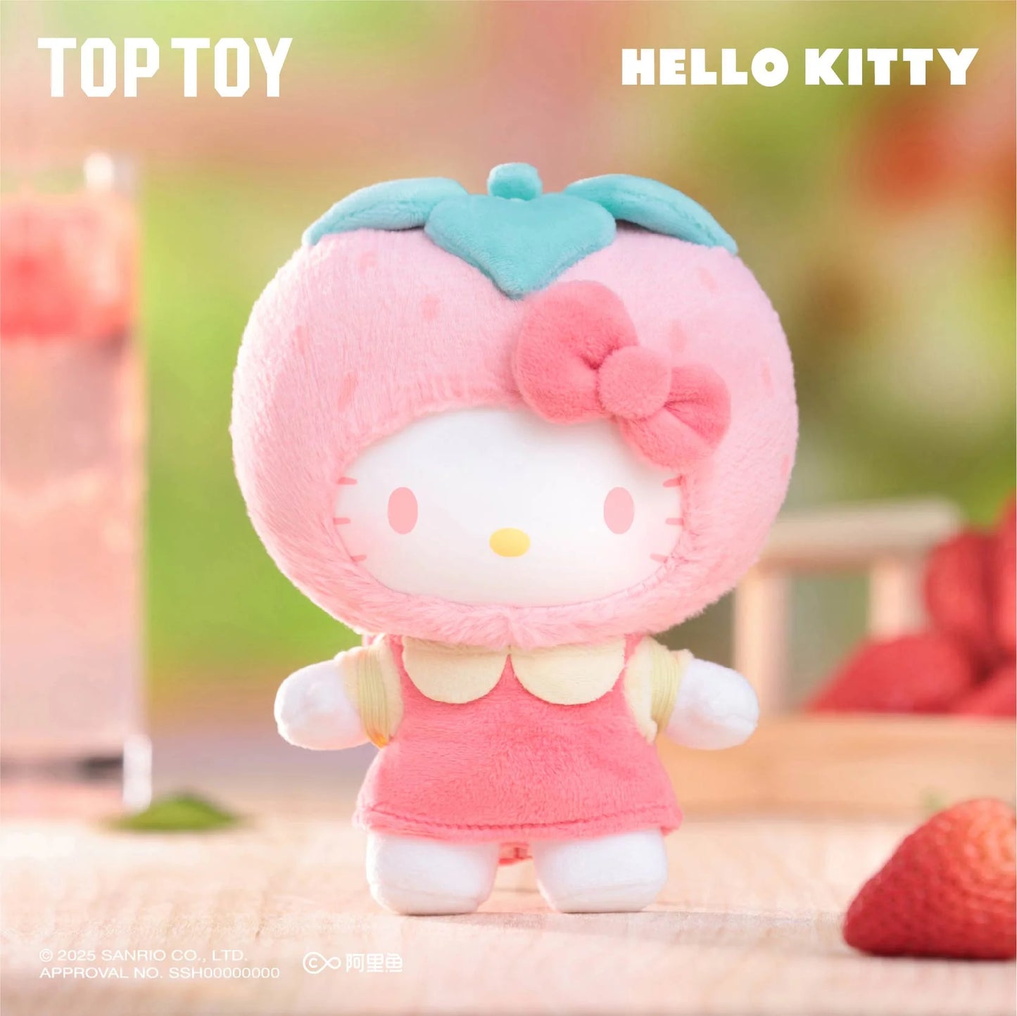 TOP TOY Hello Kitty Fruity Paradise Vinyl Plush Keychain Gift Blind Box