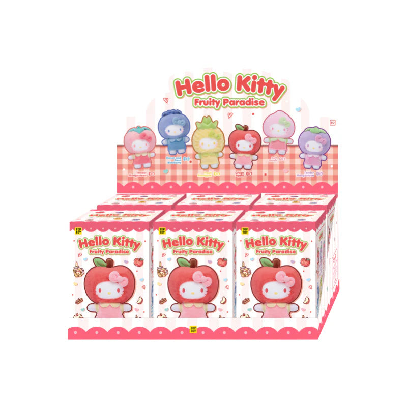 TOP TOY Hello Kitty Fruity Paradise Vinyl Plush Keychain Gift Blind Box