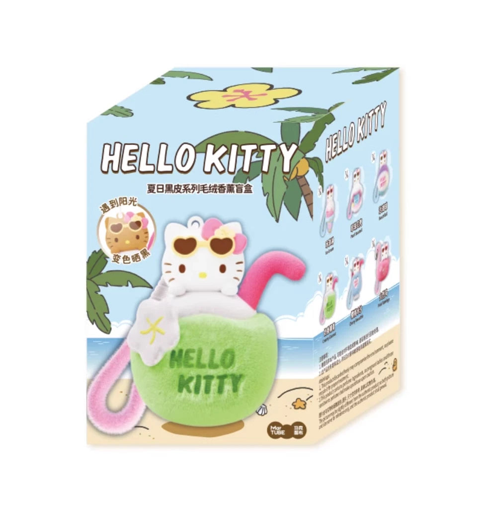 MINISO Hello Kitty Summer Tan Series Plush Air Freshener Blind Box