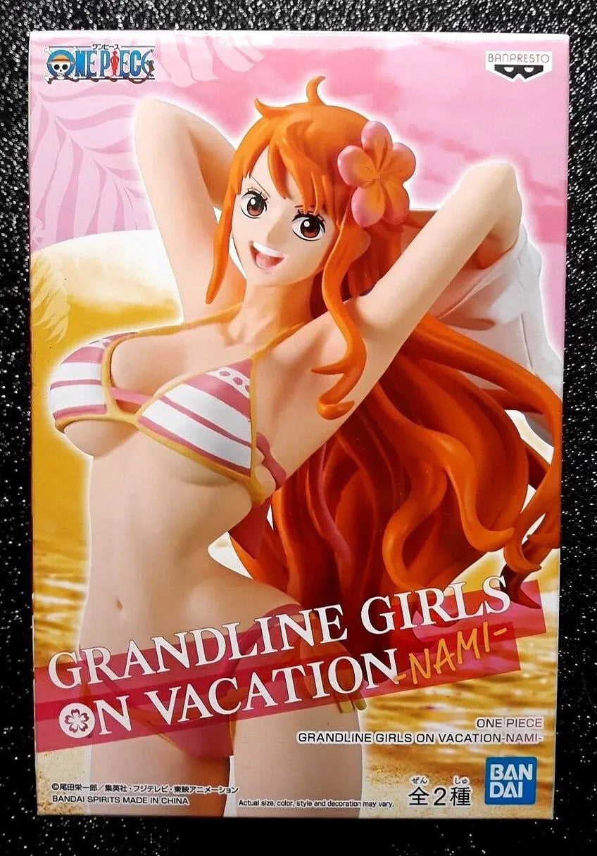 BANPRESTO ONE PIECE - GRANDLINE GIRLS ON VACATION - NAMI - B:Pink ver. - OtakuPop