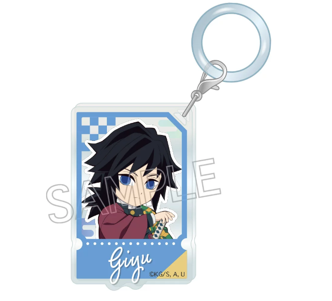 TWINCRE Demon Slayer chibi ticket-style keychain - Giyu Tomioka