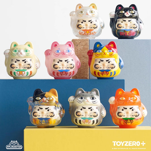 PP x MONSTER Sparkle Lucky Kitten Blind Box Daruma | Luck & Wealth | US
