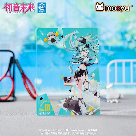 Hatsune Miku Run A Run Series Transparent Acrylic Card Official Vocaloid Collectible
