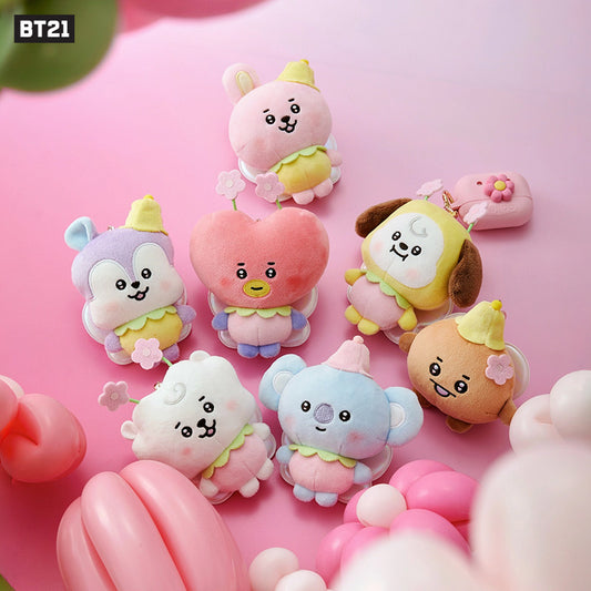 BT21 Fairy Plush Keyring Charm – Official BT21 Character Plush Pendant