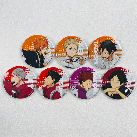 Haikyu!! Glitter Can Badge 76mm Vol. Middle Blocker Blind Pack Single / Box of 7