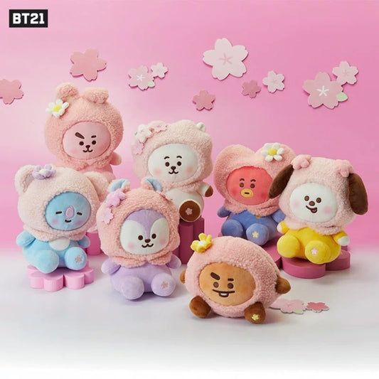 Official BT21 Sakura Plush Doll 20cm – Cherry Blossom Spring Edition