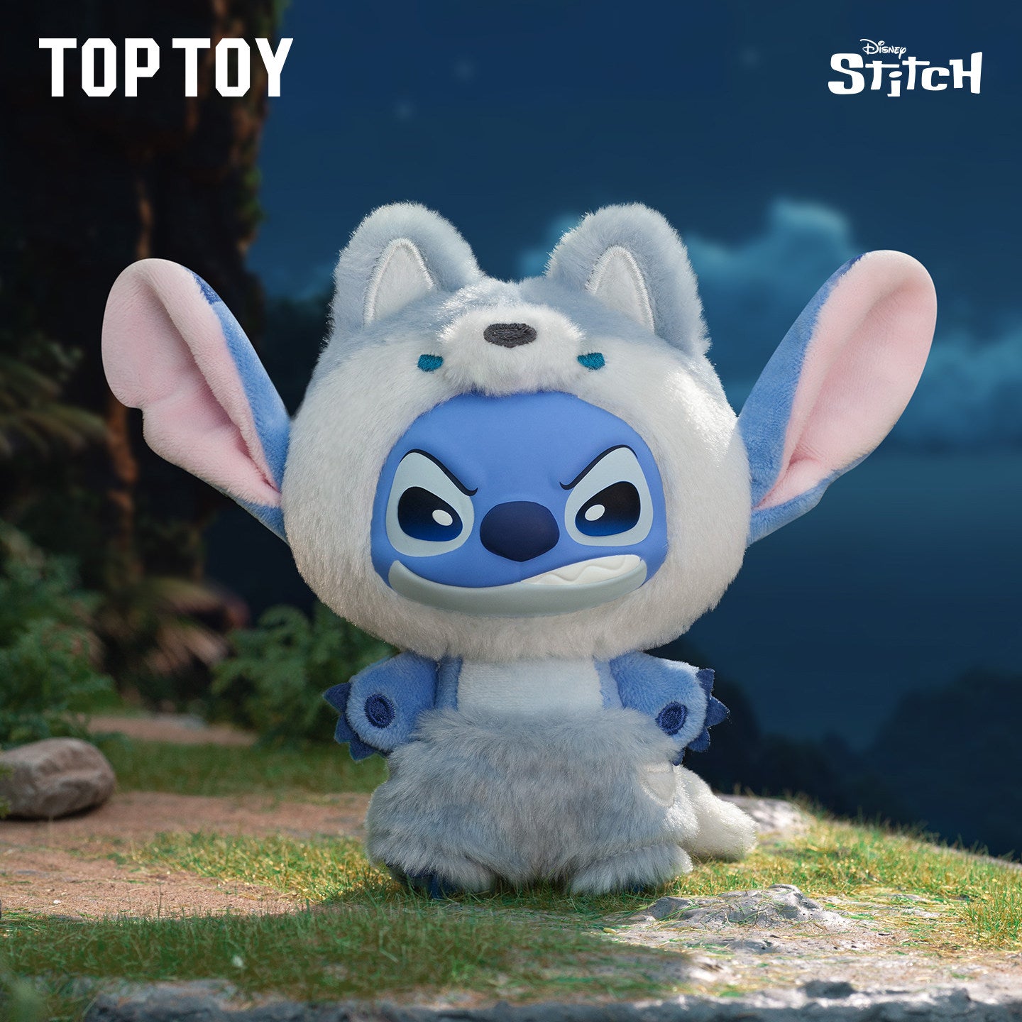 TOPTOY Disney Stitch Wild Animal Blind Box PVC Plush Keychain