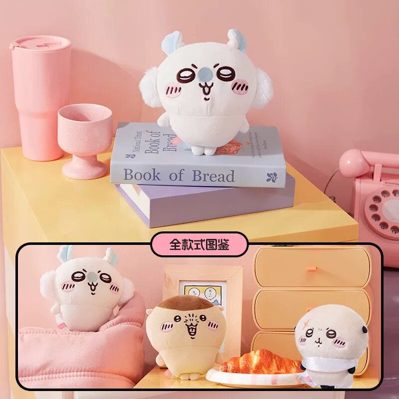 Chiikawa x MINISO Standing Plush Doll | Momonga, Rakko & Kurimanju