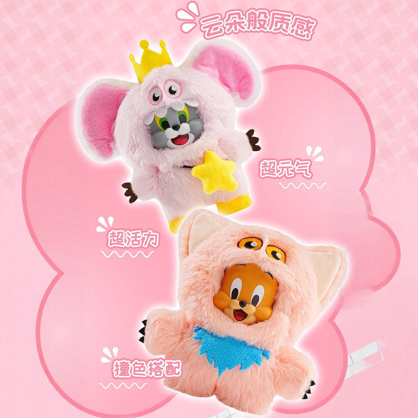 Tom and Jerry Plush Keychain 6in Monster Series Cute Bag Charm Toy Blind Box