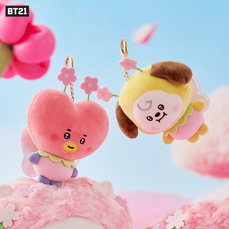 BT21 Fairy Plush Keyring Charm – Official BT21 Character Plush Pendant