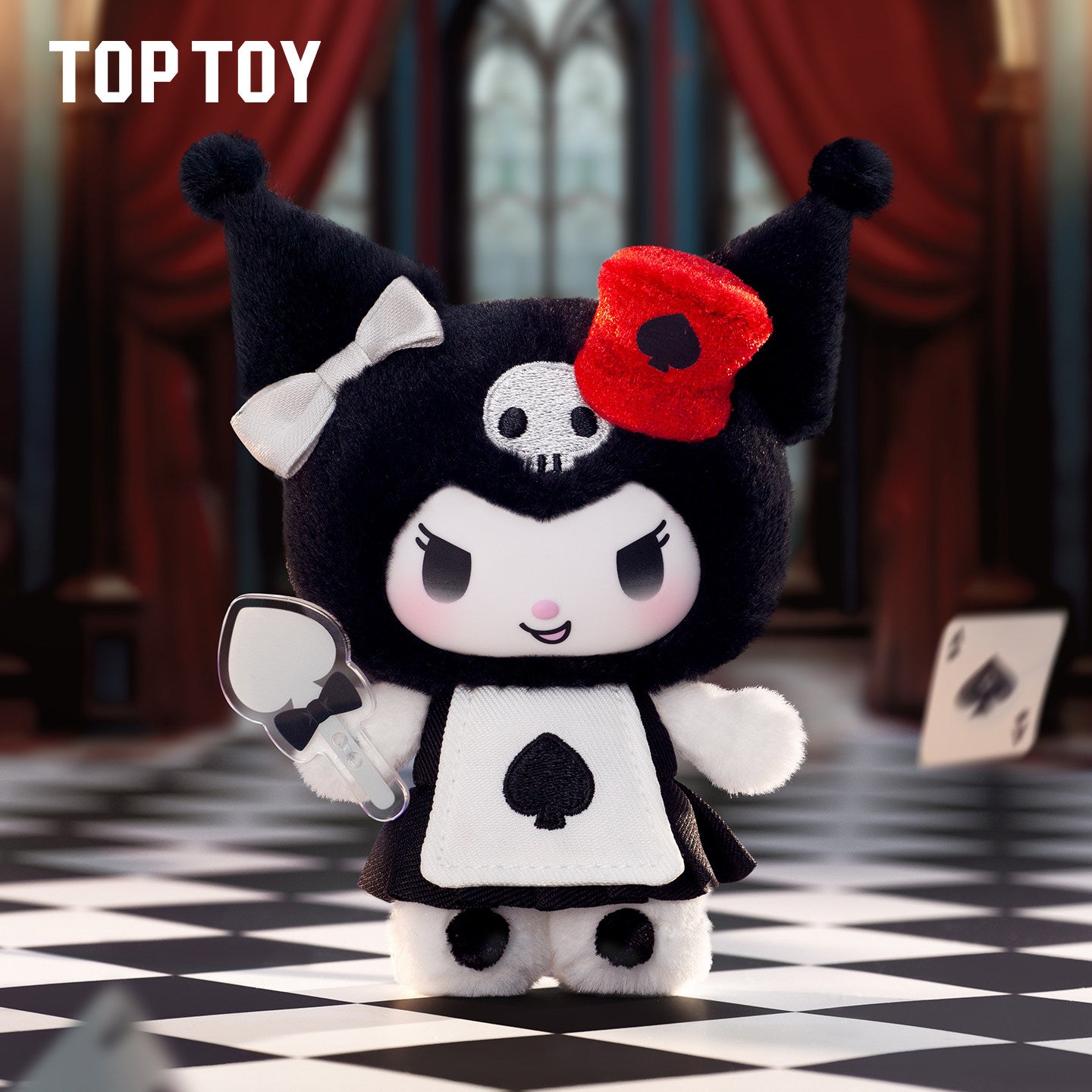 TOPTOY Sanrio Kuromi Poker Kingdom Plush Keychain Blind Box