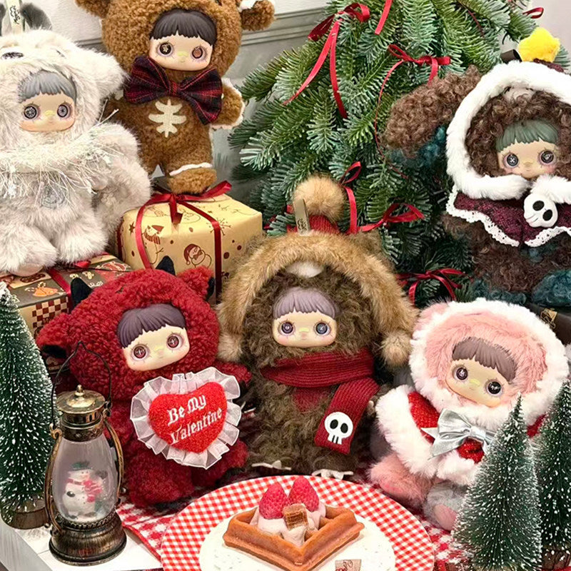 TOPTOY MayMei Tiny Bear Cookie Plush Blind Box Keychain Charm (Approx. 5.5")