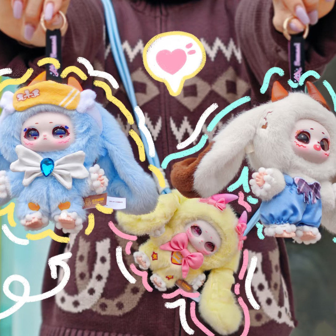 Samael BabyThree Dreamland Paradise Plush Keychain Blind Box Vinyl Pendant