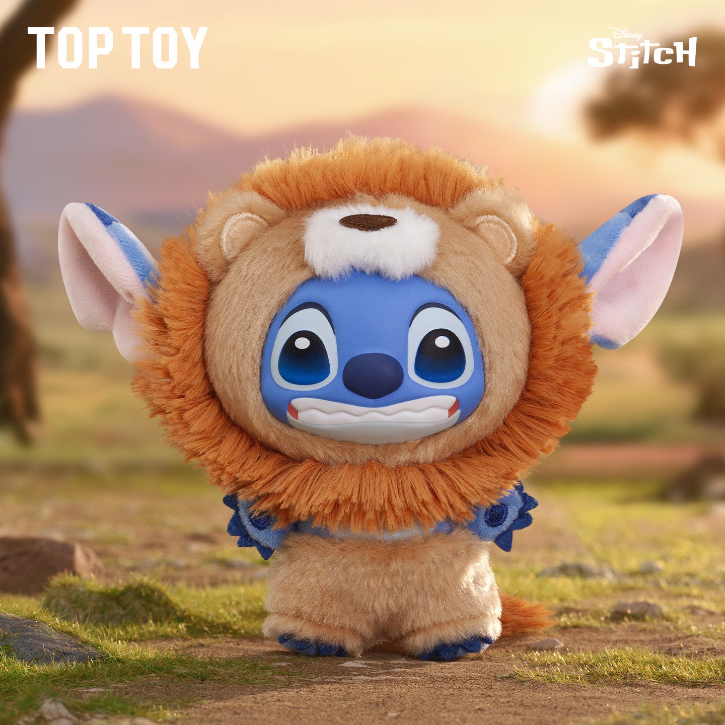TOPTOY Disney Stitch Wild Animal Blind Box PVC Plush Keychain