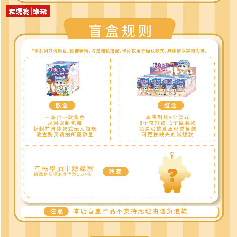 Cat King Workplace Diary Plush Blind Box Cute Office Cat Plush Pendant