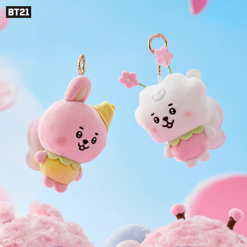 BT21 Fairy Plush Keyring Charm – Official BT21 Character Plush Pendant