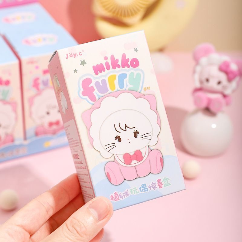 MIKKO FURRY Flocked Blind Box Figure | Cute Baby Animal Series