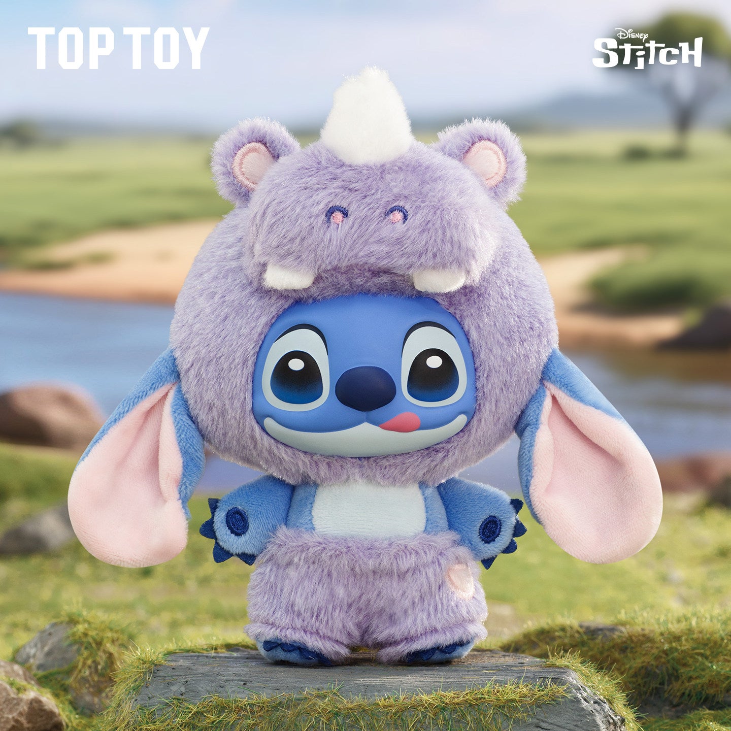TOPTOY Disney Stitch Wild Animal Blind Box PVC Plush Keychain Figure 1pc/6pc