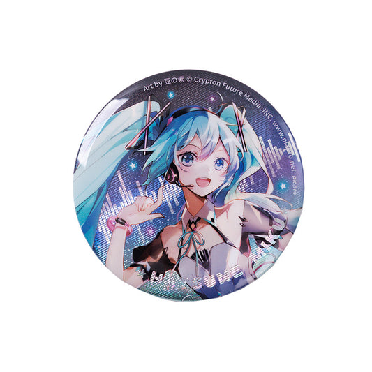 Hatsune Miku 16th Anniversary Glitter Holographic Badge Pin Official Vocaloid Can Badge