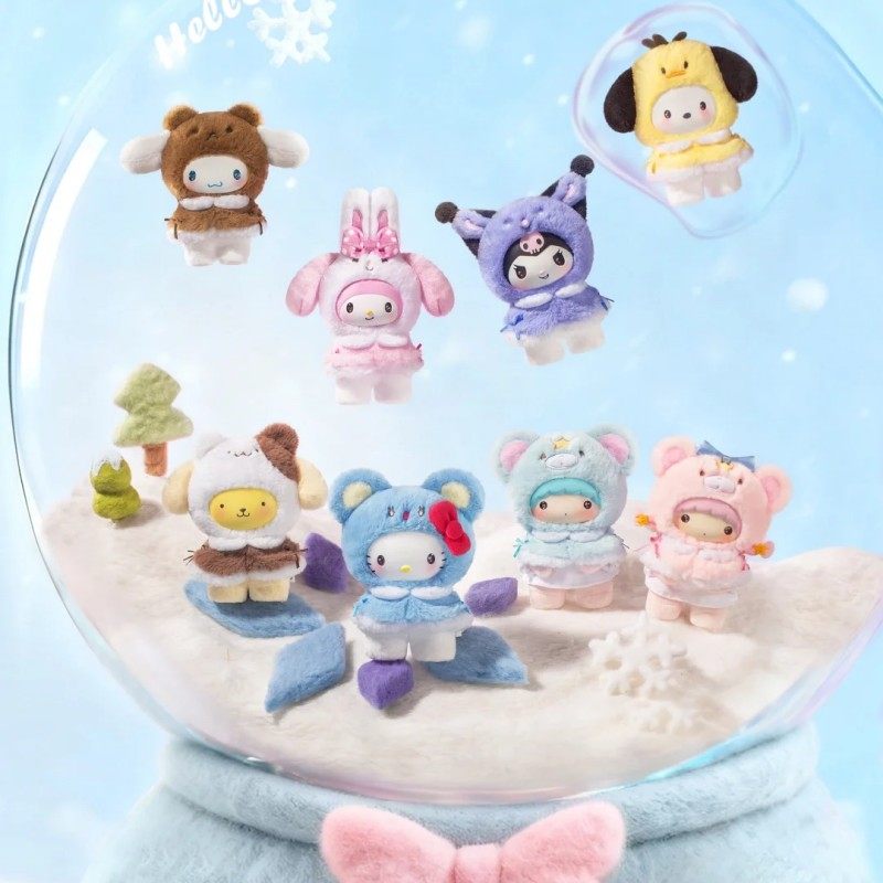 MINISO Sanrio Little Cape Vinyl Plush Pendant Blind Box Keychain (1pc) / Sealed Case 8
