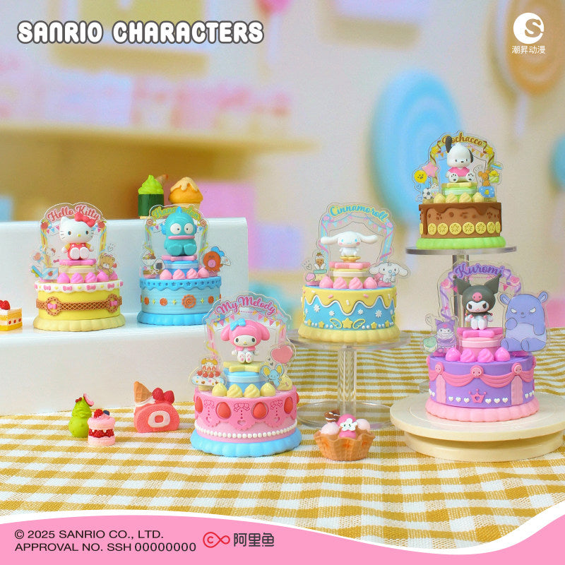 CS Sanrio Sweet Bakery Blind Box LED Figure Desk Display Collectible
