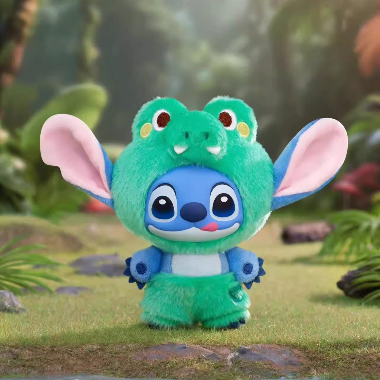 TOPTOY Disney Stitch Wild Animal Blind Box PVC Plush Keychain