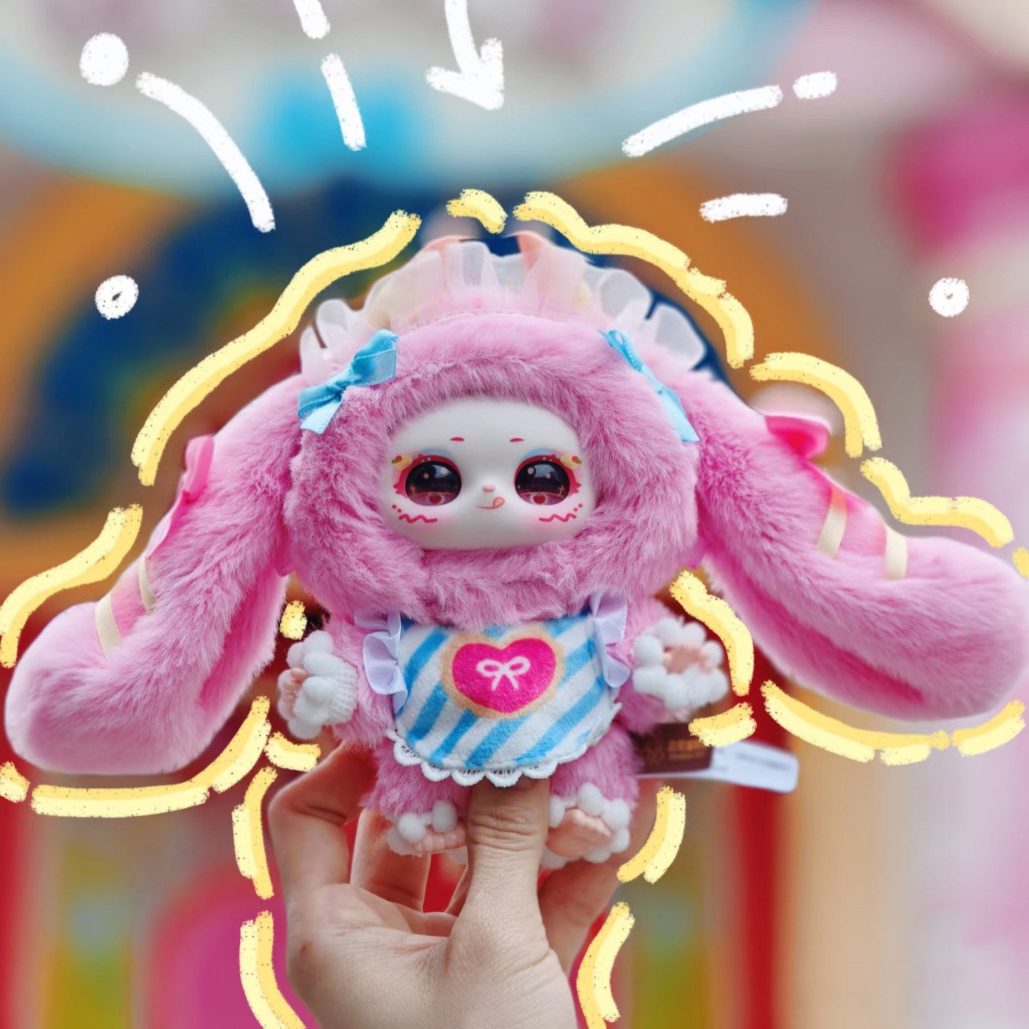 Samael BabyThree Dreamland Paradise Plush Keychain Blind Box Vinyl Pendant