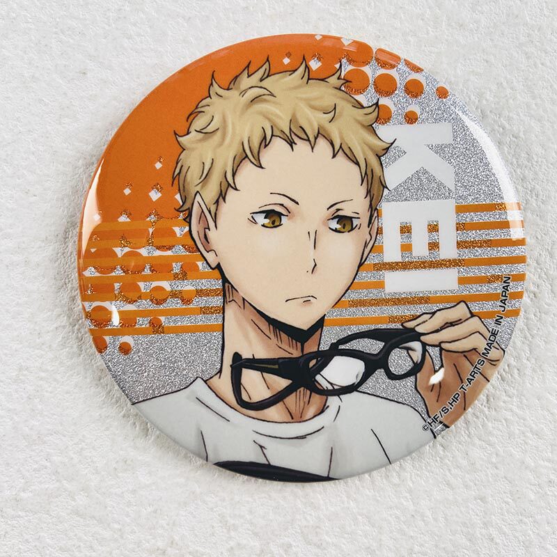 Haikyu!! Glitter Can Badge 76mm Vol. Middle Blocker Blind Pack Single / Box of 7