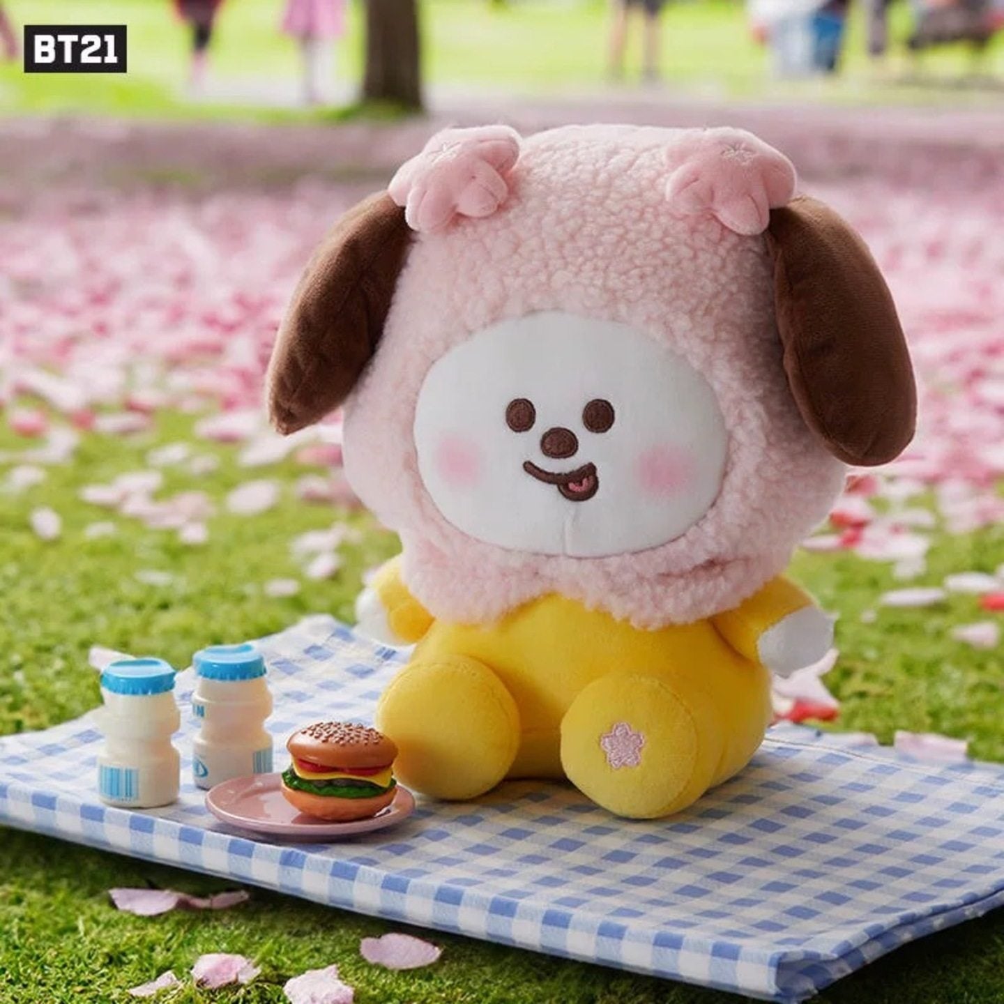 Official BT21 Sakura Plush Doll 20cm – Cherry Blossom Spring Edition