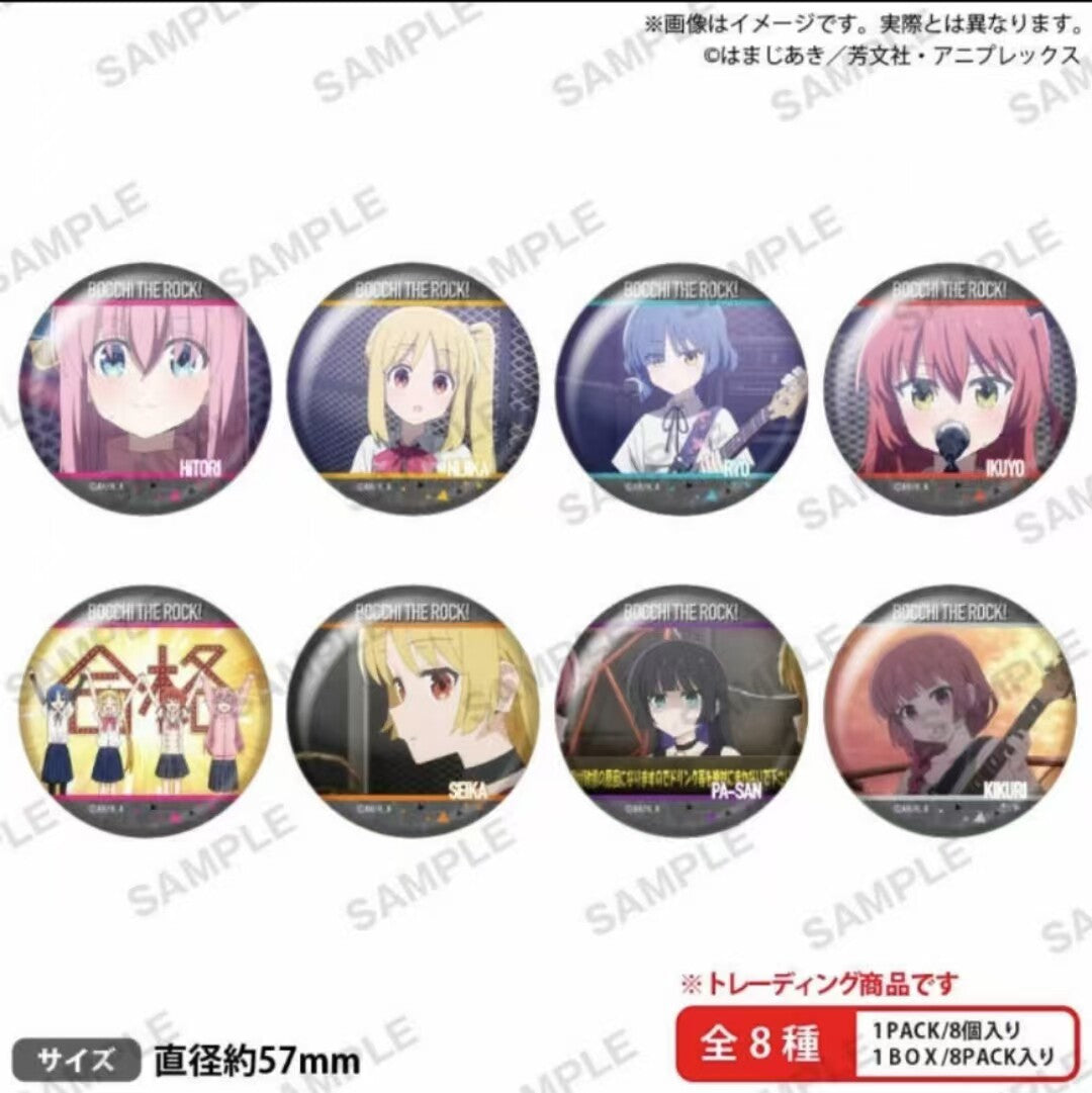 Bocchi the Rock Trading Can Badge Vol.2 Anime Pin Single / Case Pack 8pcs