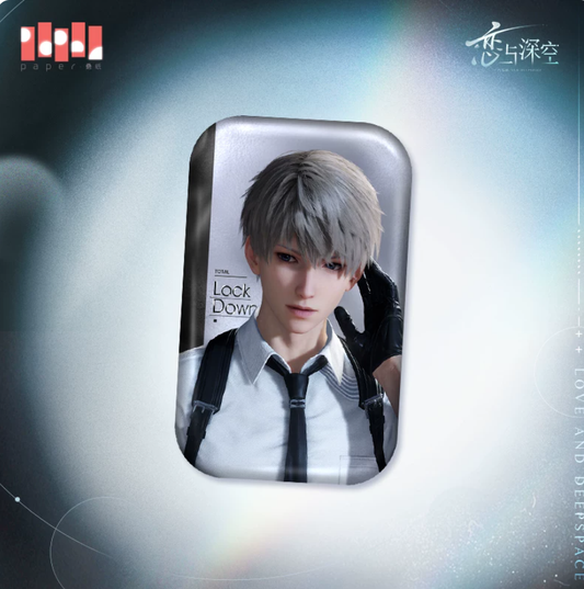 Love and Deepspace Shadow Moment Square Pin Badge Xavier Ver.