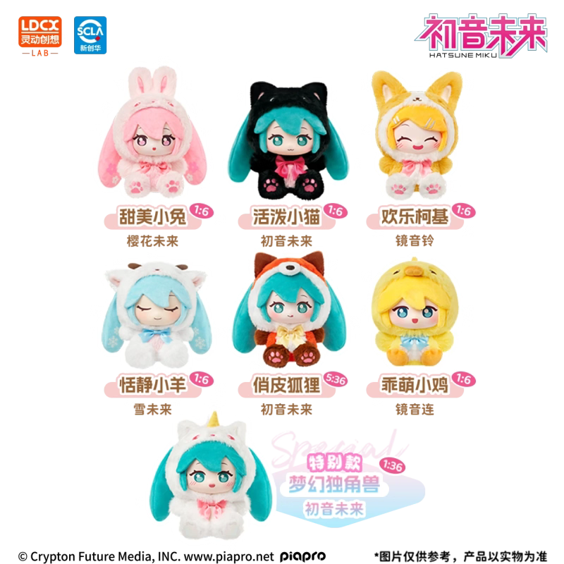Hatsune Miku Forest Friends Plush Blind Box LDCX S Series Vol.1 Official US Seller