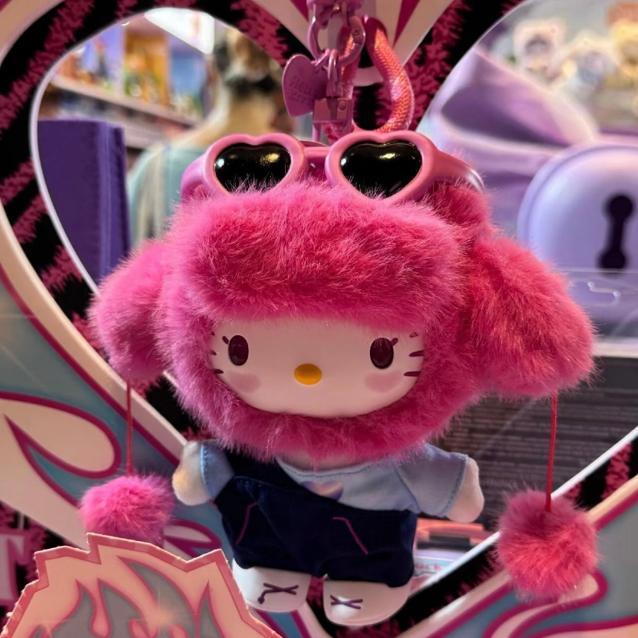 MINISO Hello Kitty Pop Star Blind Box Plush Keychain — US Seller