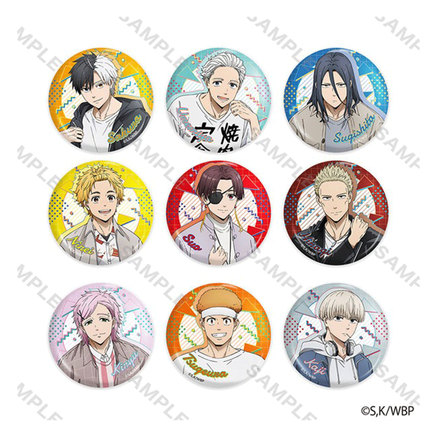 WIND BREAKER Casual Outfit Trading Pin Blind Box Single / Case Pack 9pcs