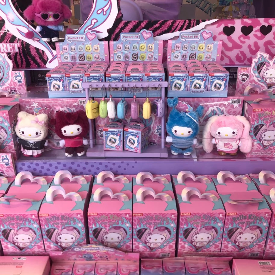 MINISO Hello Kitty Pop Star Blind Box Plush Keychain — US Seller