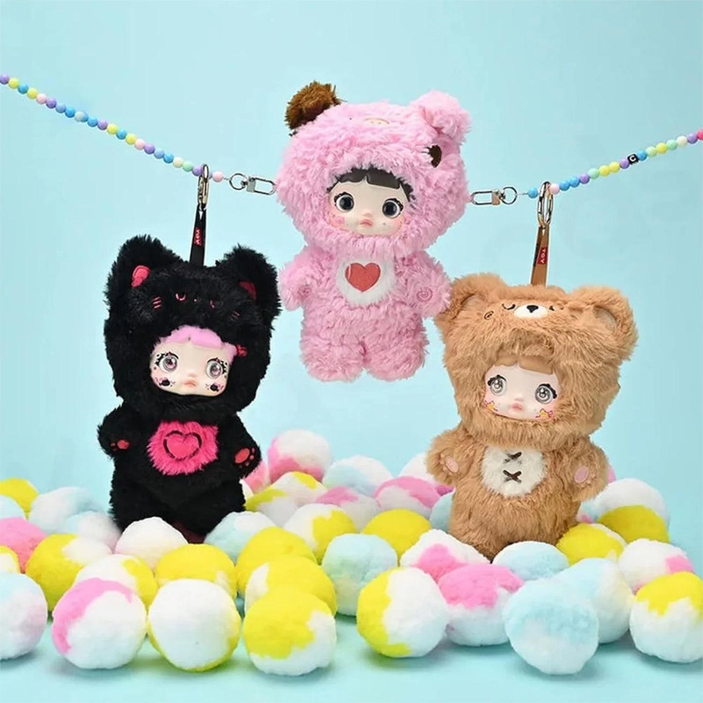 Nommi Blind Box Plush Doll Nommi Loveliness Never Ends Series Kawaii Plushie Toys Figure Doll