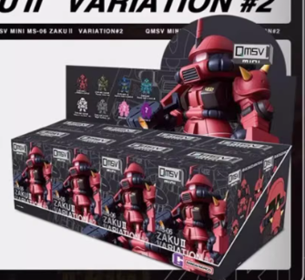 Bandai QMSV-Mini MS-06 Zaku II Variation #2 Series Blind Box (6+2 Designs)