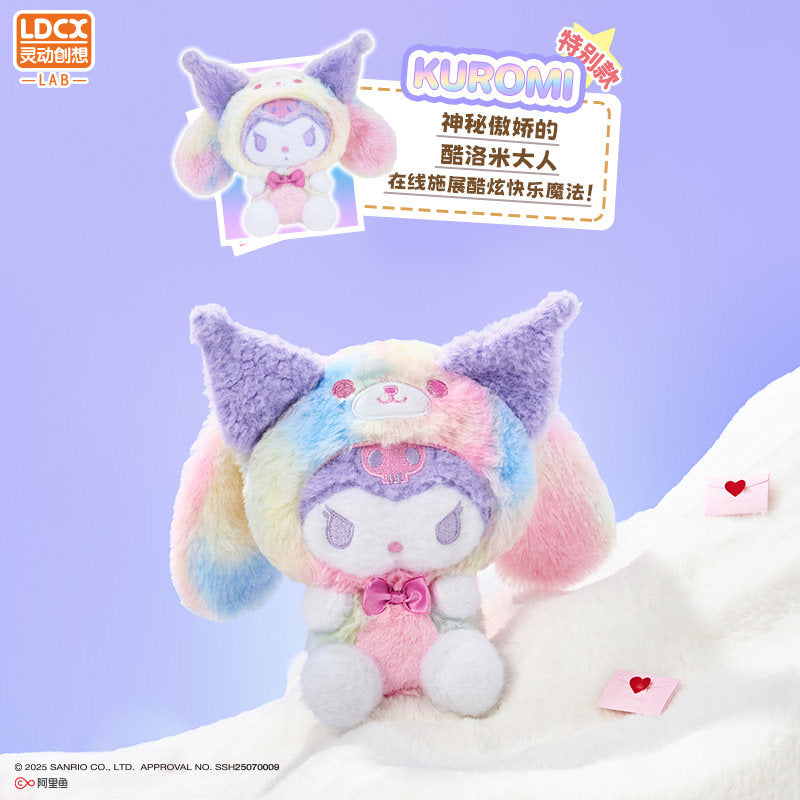 LDCX x Sanrio Overjoyed Plush Blind Box 5.9in Bunny Ear Pop-Up Keychain