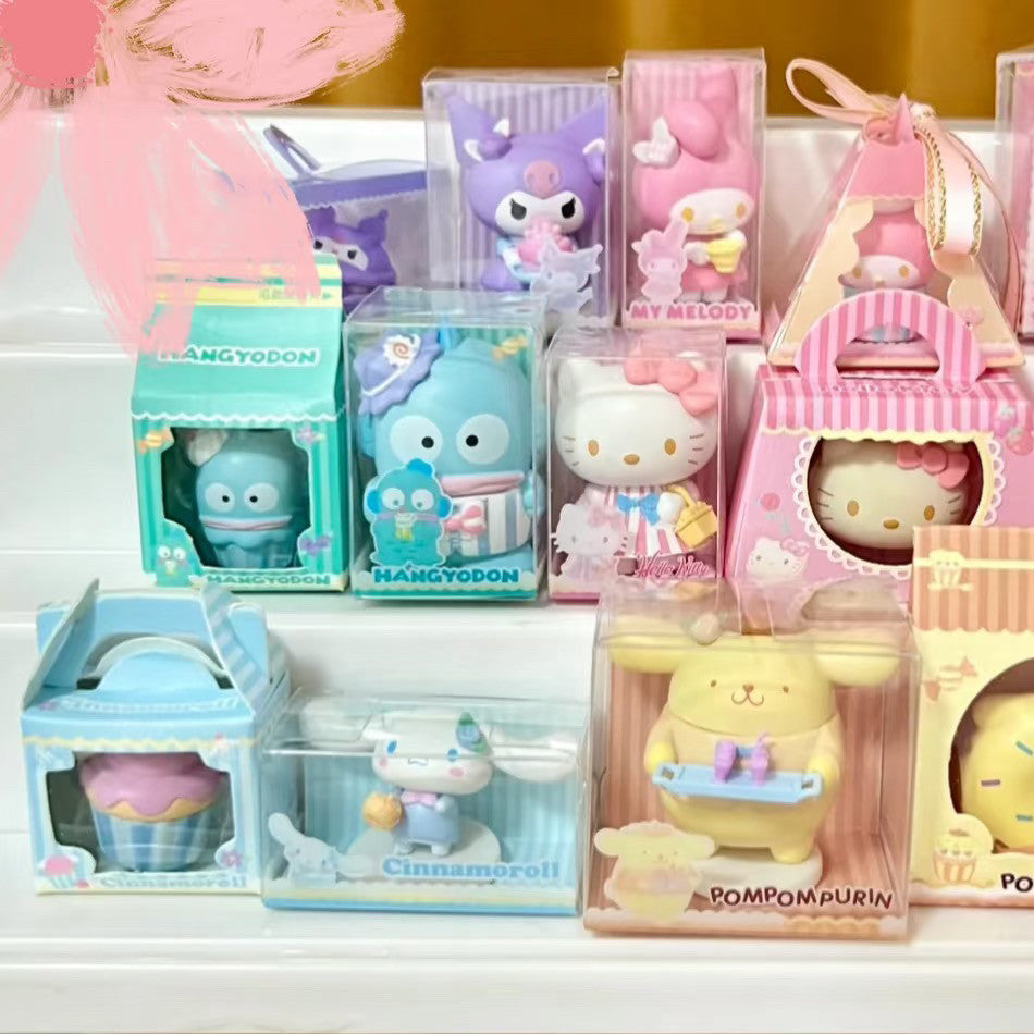 Sanrio Dessert Blind Box Mini Figure PVC – Hello Kitty/My Melody/Kuromi (Random)